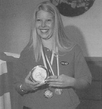 Donna Merry with her world Championship medals