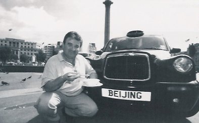 Tony ready to leave Trafalgar Square on August 31st