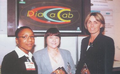 The end of another successful show. From left to right, Sandra, Pam, and Natalie can relax at last