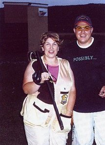 Craig Lakey and Gill Billington after their shoot-off final