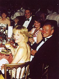 DaC new IT Director John Bankes sitting in the front of the picture with his wife Jane at the DaC's 50th anniversary ball