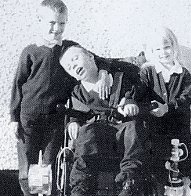 Jack with brother Frankie and sister Annie.