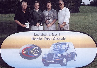 The Call Sign spnsored team - all they could win between them was one of the raffle prizes! L/R: Peter Boxall, John Brown, Dave Burland (H01) and Chas Kissin (P99J)