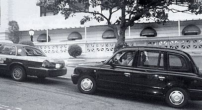 Charles Rathbone parks on the Ritz Carlton Hotel on San Francisco's Nob Hill