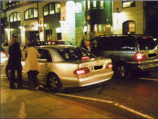 Female Police Officers arrest a tout as Inspector Barry Bishop leaps out of his unmarked car to make sure the driver doesn't do a runner!