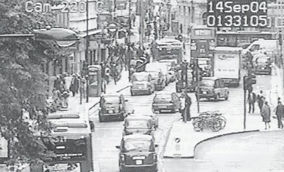 The congested junction at Holborn Station as seen by Camden's spy camera