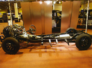 The TXII chassis with coil spring rear suspension