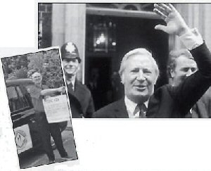 Above: Ted Heath, ongoing donation to the fund, Inset: Bill accepts yet another cheque on behalf of the LTFUC