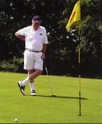 Ball - flag - flag - ball - hic! Which way is the club house wonders Howard Pears?