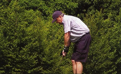 Keith Cain's ball was found two days later in Sherwood forest!