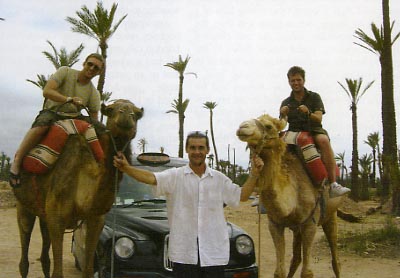 Mark with two of the film crew (they're the ones ON the camels)!!