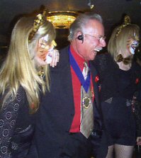 The Fund's Chairman, David Lessman (D19) with some feline friends