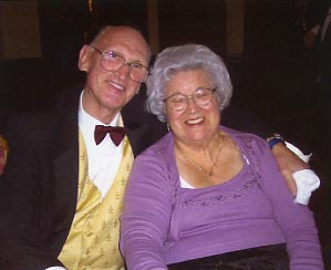 Bill Tyzack (C06) with wife Grace after announcing his retirement from the committee