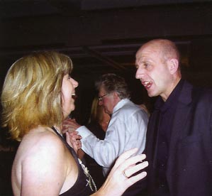 Steve McNamara and Girlfriend Nina obviously talking about the CoF review in addition to dancing the night away!