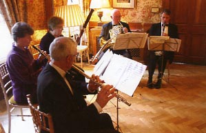 Not designed to "rock the joint" but a pleasant entertainment through lunch