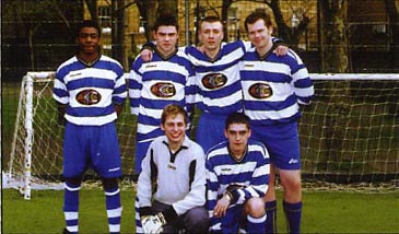 Dac's Football Team: Back Row (L-R): Jermaine Ambrose, Steve Carruthers, Wayne Gruby and James Quigley