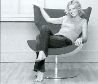Zoe Ball tests the comfort of modern day seating