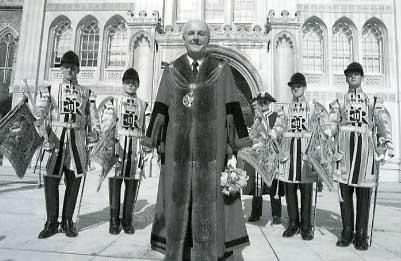 The newly elected Lord Mayor of London Alderman John B Stuttard