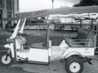 Darryl spots the first motorised Tuk Tuk to arrive in London