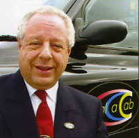 Ronnie Marlow with his old cab. His new one matched his tie of the day (see cover photo)!