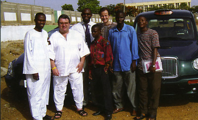Tony with some of his trainees and helpers in temperatures approaching 1250F.