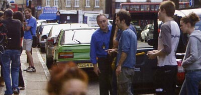 On City Rats with Ray Panthaki and Susan Lynch - but hey, that's a great looking cab driver!  Pic Kim Bildorf