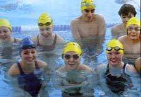 Some of the youngsters who are hoping to swim the channel