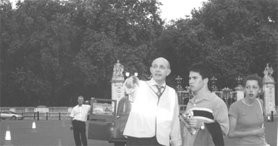 Steve McNamara marshalling at the palace