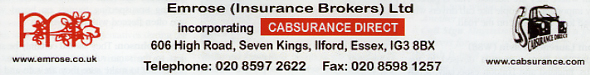 Emrose (Insurance Brokers) Ltd Incorporating Cabsurance Direct