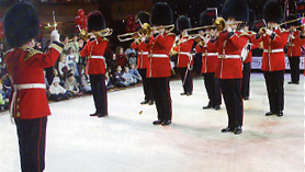 The Band of the Scotts Guards thrilled everyone
