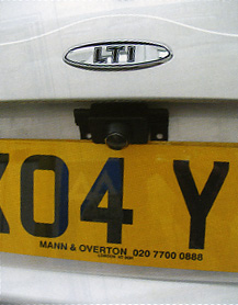 The camera can be seen just above the number plate