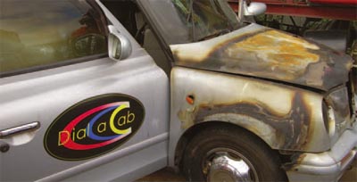 Garry's burnout cab