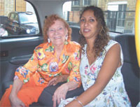 Eileen arrives at DaC with carer Marva