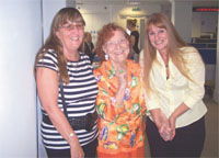 After many years, Eileen meets the two voices she knows so well, Irene (left) and Val