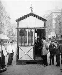 An early Cabmans Shelter situated almost opposite Harrods!