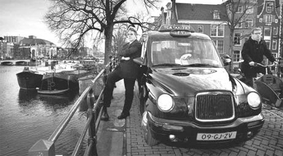 A London taxi in Amsterdam - are 50 electric ones going to join it?