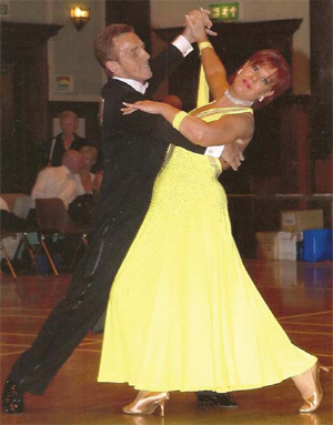 John and LInda West winning the British Latin Championship Inset pic Steve Hall