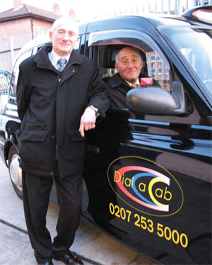 Harvey (standing) and Jimmy Allen.