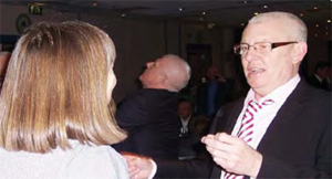 Allan Evans and wife Gill dancing the night away!