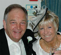 Brian and Brenda Rice - how did she stop that hat falling off!