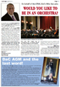 Would you like to be in an Orchestra - DaC AGM and the last work!