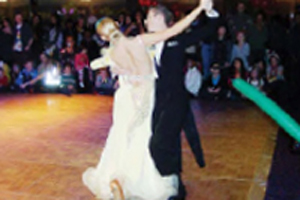 Ballroom dancers Ed Ault and Yasmin Priestly from Star Dance