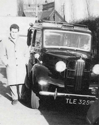 Alan in 1960 with his first cab - a FX3