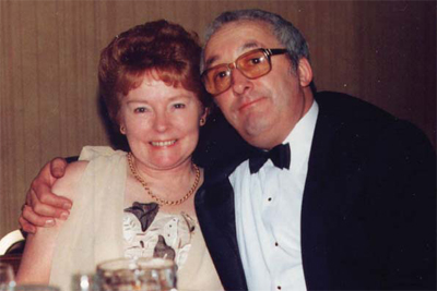 Happier times: John and his late wife Ellen