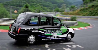 The Sovereign TX4 on the Nuremberg race track