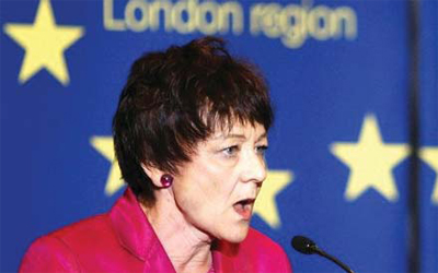 MEP Sarah Ludford talks of suspending activities that prevent cleaner air