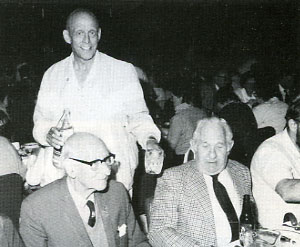 A dashing Jack Taylor, ex-BoM of ODRTS, handing out drinks to the diners