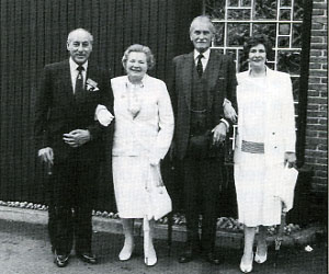 ODRTS Harry Joel MBE with Lady Harington, Sir Charles Harington and Frances Joel, Harrys very able wife